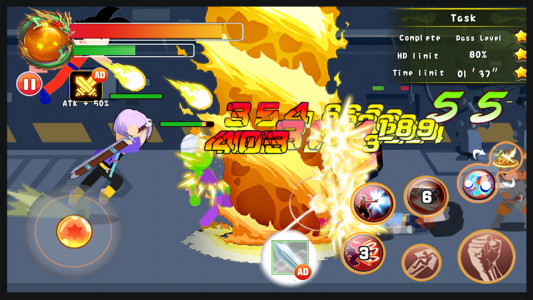 اسکرین شات بازی Super Dragon Warrior: Ultra Stickman Fight 5