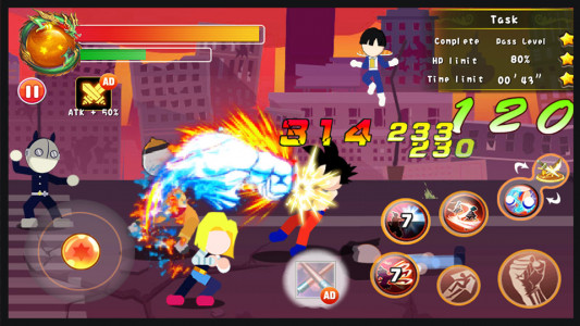 اسکرین شات بازی Super Dragon Warrior: Ultra Stickman Fight 3