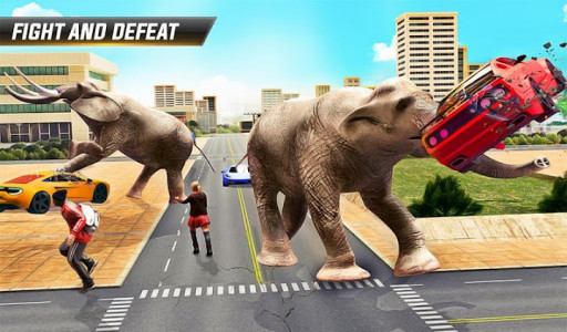 اسکرین شات برنامه Angry Elephant City Attack Animal Attack Simulator 5