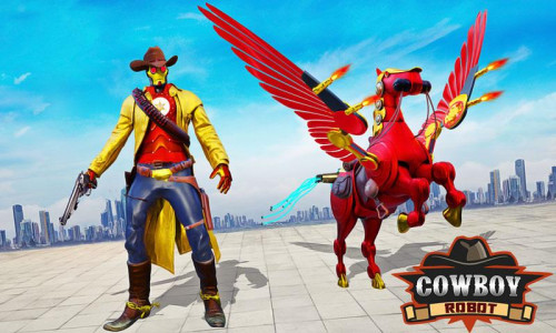 اسکرین شات برنامه Cowboy Hero Superhero Game 2