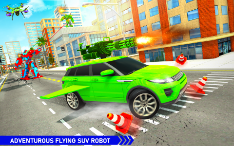 اسکرین شات برنامه Panda Robot SUV Car Game 4
