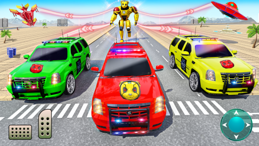 اسکرین شات برنامه Panda Robot SUV Car Game 1