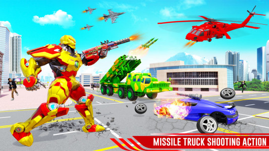 اسکرین شات برنامه Missile Truck Dino Robot Car 3