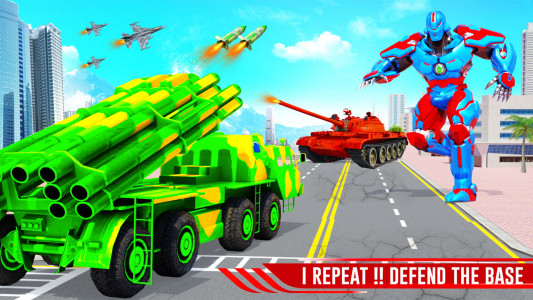 اسکرین شات برنامه Missile Truck Dino Robot Car 2