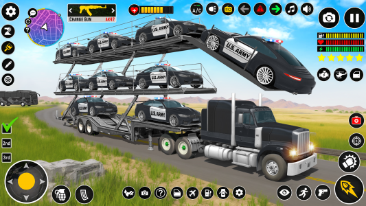 اسکرین شات برنامه Army Truck Game: Driving Games 3
