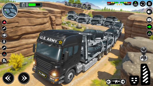 اسکرین شات برنامه Army Truck Game: Driving Games 2