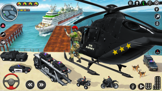 اسکرین شات برنامه Army Truck Game: Driving Games 4