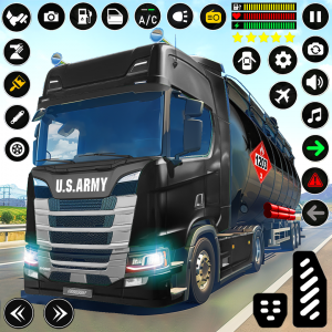 اسکرین شات برنامه Army Truck Game: Driving Games 1