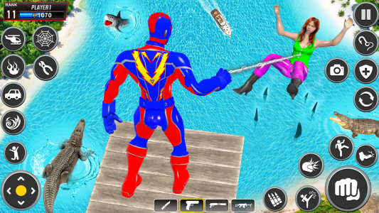 اسکرین شات 4 برنامه Spider Rope Hero: Action Game