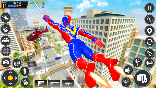 اسکرین شات 2 برنامه Spider Rope Hero: Action Game