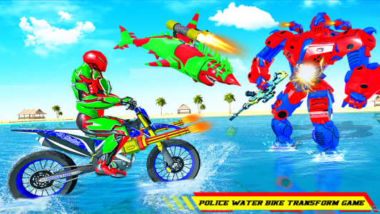 اسکرین شات بازی Shark Robot Transform Bike War 6