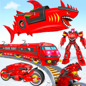 اسکرین شات بازی Shark Robot Transform Bike War 1