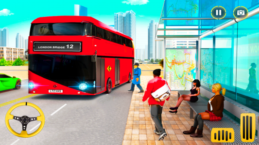 اسکرین شات بازی City Coach Bus Driving Sim 3D 1