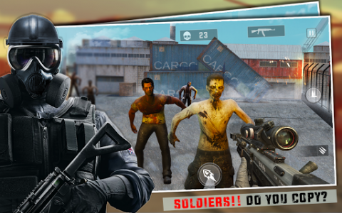 اسکرین شات برنامه Zombie Gun Shooting Strike: Critical Action Games 8