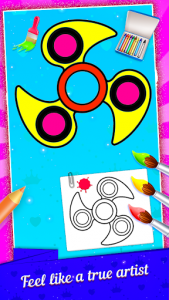 اسکرین شات برنامه Fidget Spinner Coloring Book & Drawing Game 6