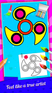 اسکرین شات برنامه Fidget Spinner Coloring Book 6