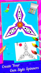 اسکرین شات برنامه Fidget Spinner Coloring Book & Drawing Game 4