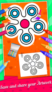 اسکرین شات برنامه Fidget Spinner Coloring Book 5