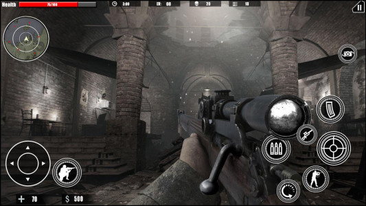 اسکرین شات 2 بازی WW2 Sniper Gun War Games