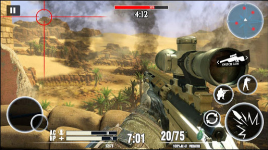 اسکرین شات بازی Desert Sniper 3D : Free Offline War Shooting Games 2