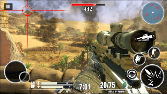 اسکرین شات بازی Desert Sniper 3D : Free Offline War Shooting Games 7