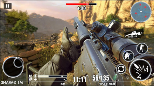 اسکرین شات بازی Desert Sniper 3D : Free Offline War Shooting Games 4