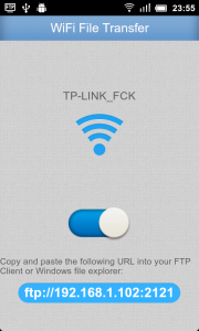 اسکرین شات برنامه WiFi File Transfer 1