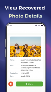 اسکرین شات برنامه File Recovery - Photo Recovery 8