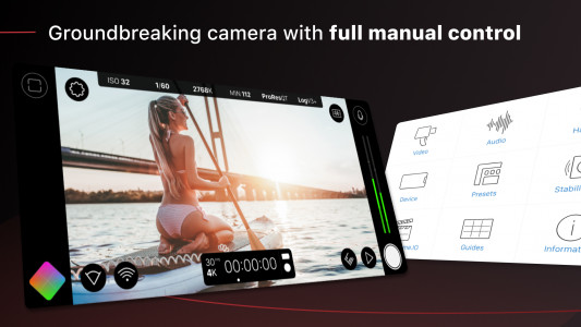 اسکرین شات برنامه Filmic Pro: Mobile Cine Camera 1