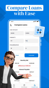 اسکرین شات 3 برنامه EMI Calculator App & Loan