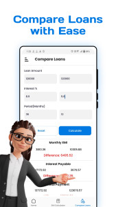 اسکرین شات 3 برنامه EMI Calculator App & Loan EMI