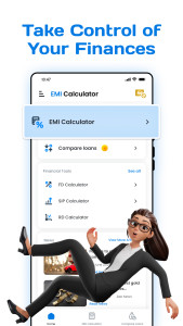 اسکرین شات 2 برنامه EMI Calculator App & Loan EMI