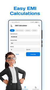 اسکرین شات 1 برنامه EMI Calculator App & Loan EMI