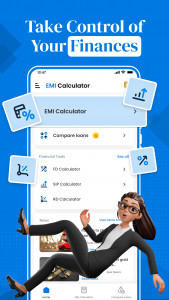 اسکرین شات 1 برنامه EMI Calculator App & Loan