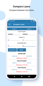 اسکرین شات برنامه EMI Calculator - Finance Tool 4
