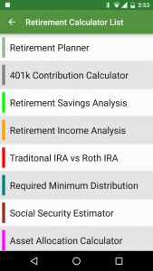 اسکرین شات برنامه Financial Calculators 6