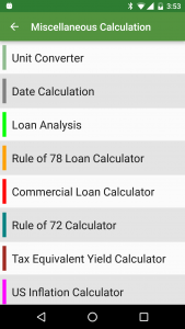 اسکرین شات برنامه Financial Calculators 8