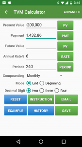 اسکرین شات برنامه Financial Calculators 3