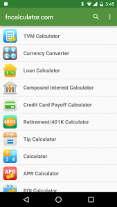 اسکرین شات برنامه Financial Calculators 2