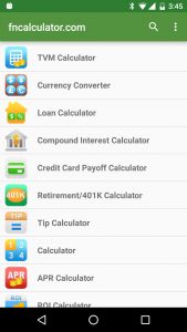 اسکرین شات برنامه Financial Calculators 2