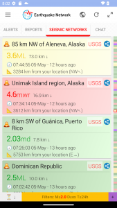 اسکرین شات 3 برنامه Earthquake Network