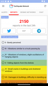 اسکرین شات برنامه Earthquake Network 4