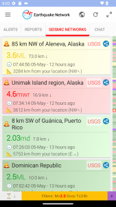 اسکرین شات برنامه Earthquake Network 3