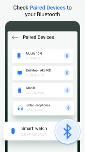 اسکرین شات برنامه Bluetooth Device Finder 6