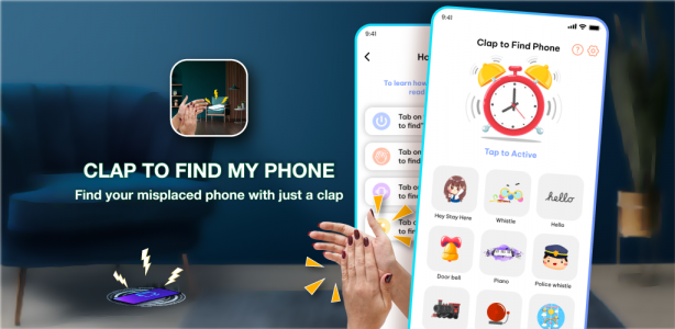 اسکرین شات برنامه Find My Phone By Clap: Whistle 1