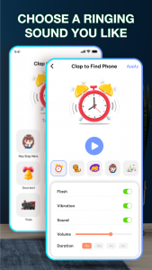 اسکرین شات برنامه Find My Phone By Clap: Whistle 3