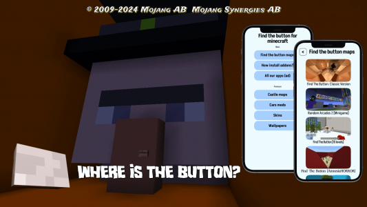 اسکرین شات برنامه find the button for minecraft 1