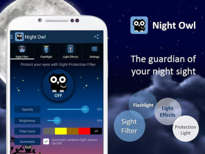 اسکرین شات برنامه Night Owl-Bluelight Cut Filter 1