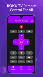 اسکرین شات 1 برنامه Remote Control For Roku TV