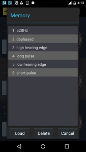 اسکرین شات 3 برنامه Frequency Sound Generator